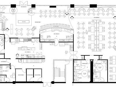 现代其他餐饮空间 餐厅建筑详图 施工图