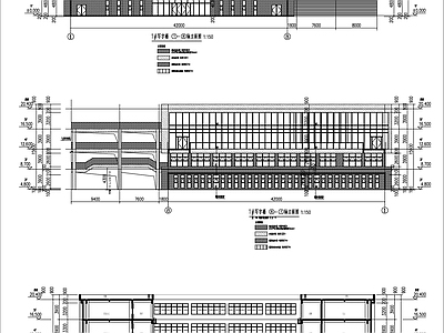 现代办公楼建筑 写字楼办公楼建施 多层办公楼 施工图