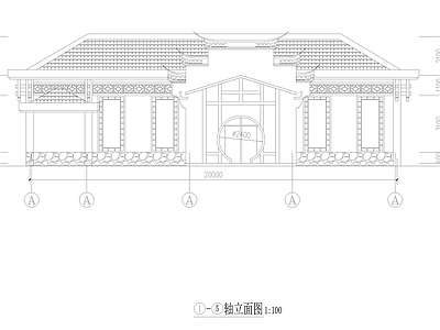 新中式其他建筑 新中式教堂 教堂立面 施工图