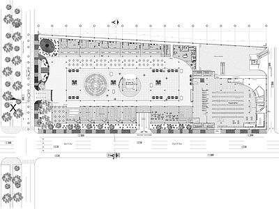 现代其他商业建筑 餐饮建筑 购物中心建筑项目 施工图