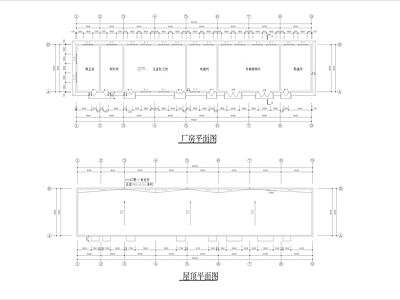 现代厂房 建筑图 施工图