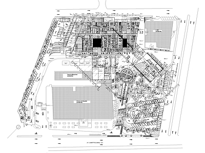 现代其他商业建筑 大型图纸 施工图