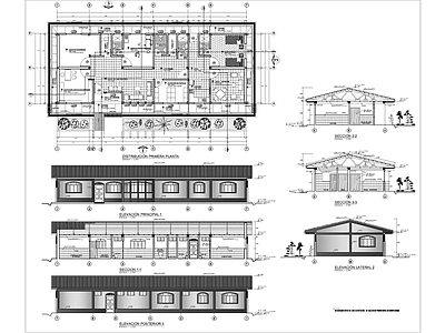 现代其他商业建筑 医院详细图纸项目 施工图