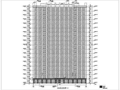 现代日式办公楼建筑 简欧建 施工图