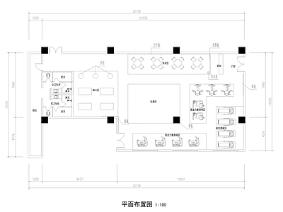 现代健身房 施工图