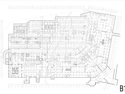 现代商业综合体 地下商业 地下车库 设备用房 施工图