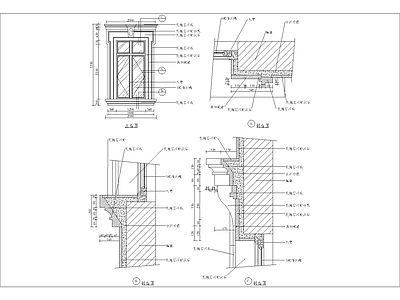 其他窗节点 常用和大样 施工图