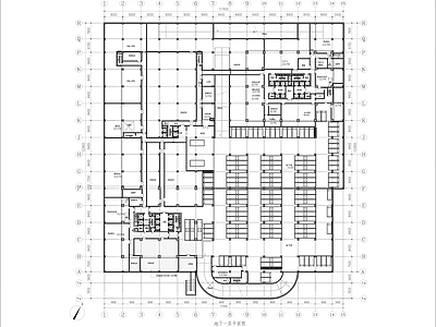 现代办公楼建筑 办公地下车库 施工图