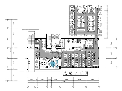 现代洗浴中心 洗浴中心 桑拿SPA 施工图