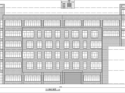 现代厂房 现代多层建施 施工图