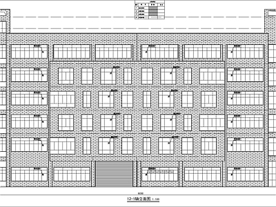 现代厂房 现代简约建施 施工图