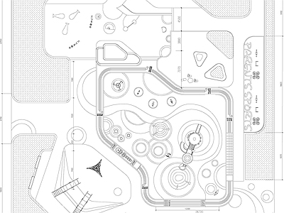 现代其他景观 现代儿童活动区 小区景观 施工图