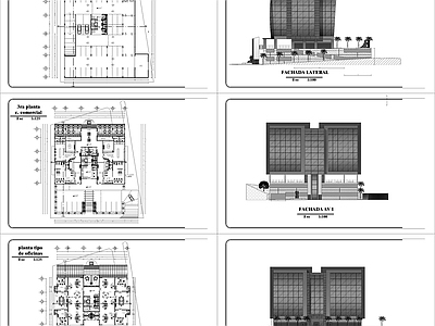 现代办公楼建筑 第一和办公 施工图