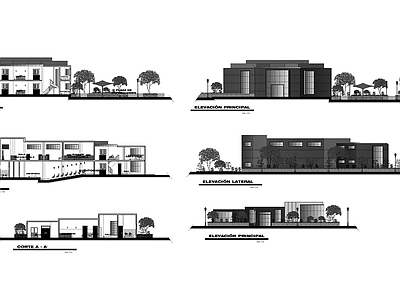 现代办公楼建筑 施工图