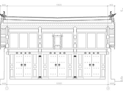 中式古建 古建筑 施工图