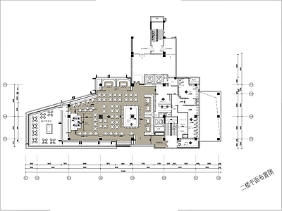 现代酒吧 两层酒吧 平面布局方案 施工图