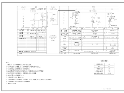 电气节点 箱变结线图 环网型预装式箱变 油浸预装式箱变 施工图