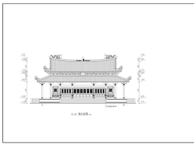 中古其他古建 寺庙 道家大殿 施工图