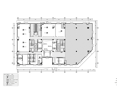 现代整体办公空间 办公4号楼 装饰装修 施工图