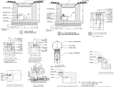 电气节点 园林电气安装大样 施工图