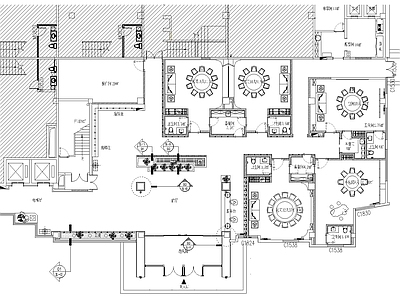 现代中餐厅 中餐厅 酒 施工图