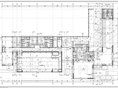 新中式其他商业建筑 游泳健身更衣建筑 施工图