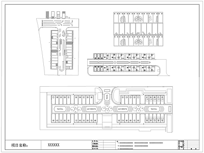 现代停车场 户外 施工图