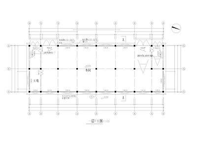 现代厂房 建筑图 施工图