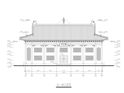 中式古建 寺庙 施工图