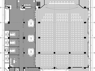 现代报告厅 多功能室 剧院剧场 大型会议 施工图