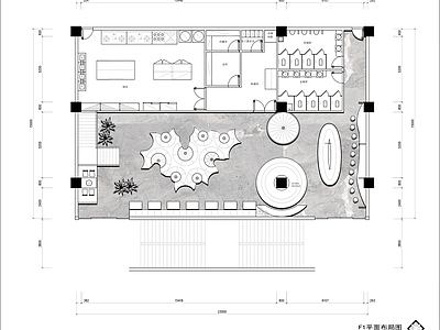 现代中餐厅 两层时尚餐厅 主题餐厅 施工图