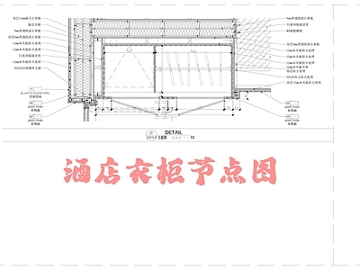 现代家具节点详图 节点图 柜体节点 施工图