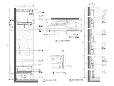 现代墙面节点 施工图