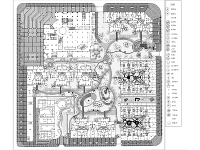 景观平面图 成都景观植物平面 施工图