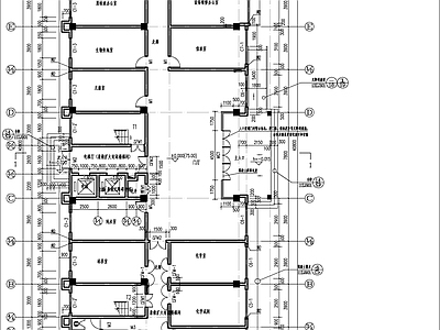 现代新中式办公楼建筑 生产技术楼建施图 施工图