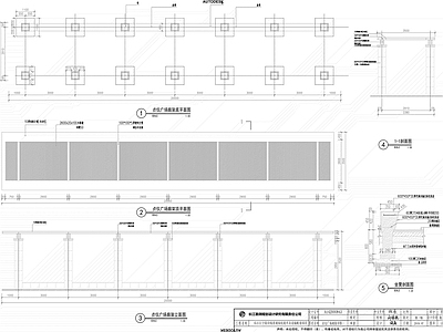 现代廊架节点 廊架详图 休闲廊架 施工图
