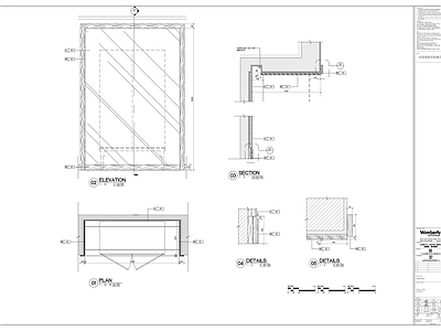 现代家具节点详图 迷你吧节点 施工图