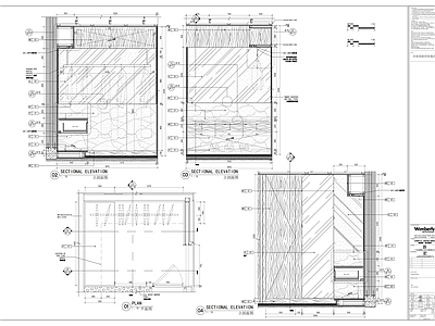 现代家具节点详图 客房 节点 施工图