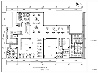 现代健身房 商业空间 施工图