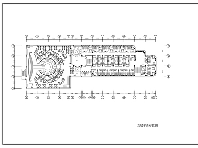 现代其他休闲娱乐空间 俱乐部装修图平面 施工图