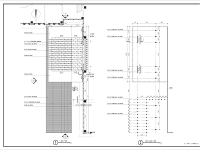 现代新中式门楼节点 示范区新中式廊 廊结构 施工图