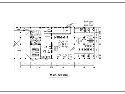 现代茶馆 清静书吧室内装修 施工图