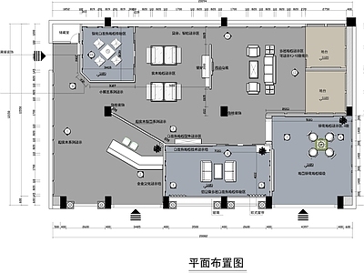 现代美式其他商业空间 家具建材 地板 施工图