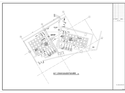 给排水节点详图 生活水泵房 施工图