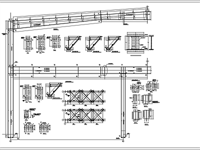 现代厂房 工厂建筑 超市 厂库 施工图