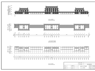 中式古建 烟雨廊楼 施工图