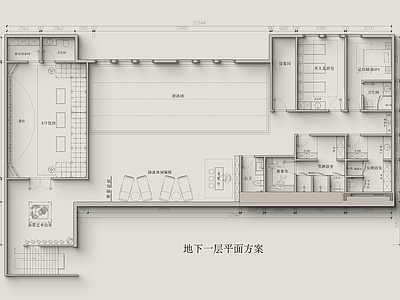 现代会所 私人会所 施工图