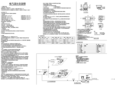 现代设计说明 电气 立体 施工图