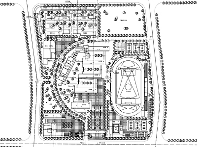 现代中式校园景观 幼儿园景观 小学景观 景观 公园 中学景观 施工图