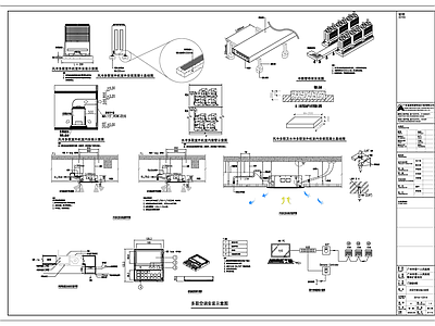 暖通节点 多联空调安装示意 施工图